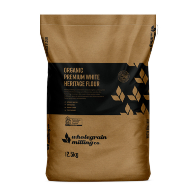 Wholegrain Milling Co. Organic Premium White Heritage Flour 12.5kg