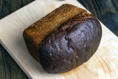 Bread Made With Basic Ingredients Dark Malt Flour