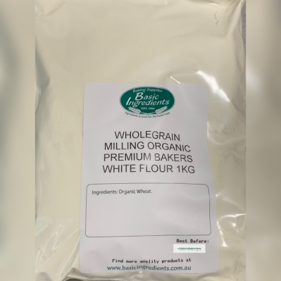 Wholegrain Milling Co Organic Premium Bakers White Flour 1kg