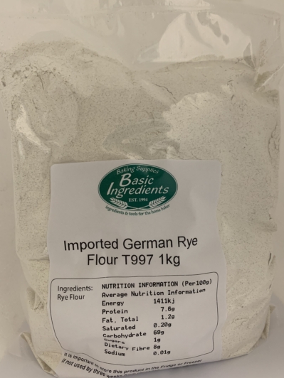 Basic Ingredients Imported German Rye Flour T997 Nutritional Information